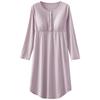 Maternity Summer Long-Sleeve Home & Sleep Dress