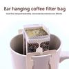 50pcs Coffee Fliter Bags Hanging Ear Style Disposable Drip Coffee Cup Filter Bags for Office Travel Coffees Filters Paper Tools