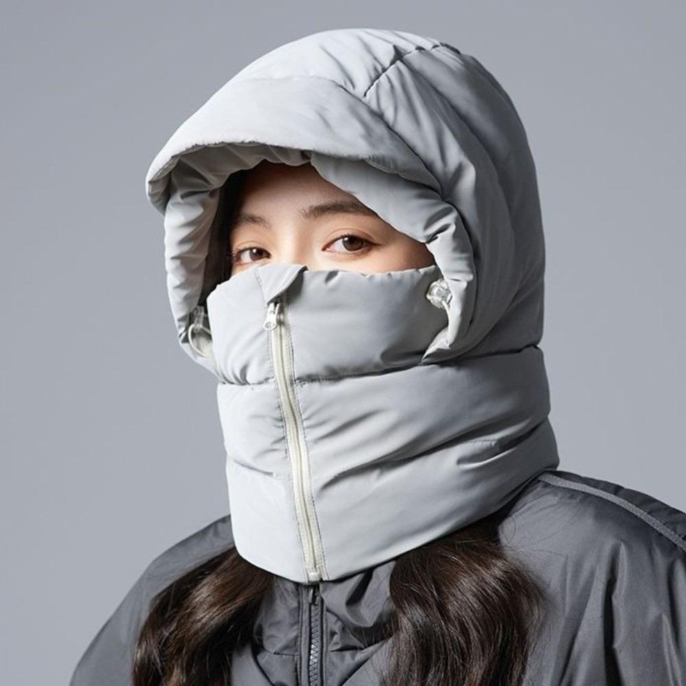 Windproof Warm Scarf Face Mask Keep Warm Lei Feng Hat Portable 3-in-1 Winter Cycling Hat  Skiing