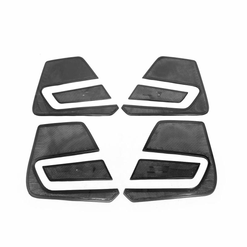 For VW Volkswagen Atlas Teramont 2017- Interior Speaker Cover 4 Door Loudspeaker sound Pad Trim door handle bowl cover