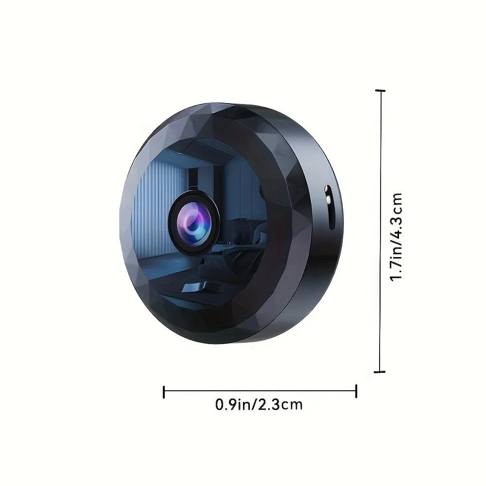 Wireless Mini WiFi Security Camera with Night Vision Motion Detection Rechargeable Battery Easy to Mount App-Controlled