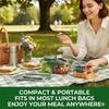 Salad Container For Lunch With Vertical Layering & Dressing Holder, Airtight Salad Pod With Fork, Portable Leakproof Organizer
