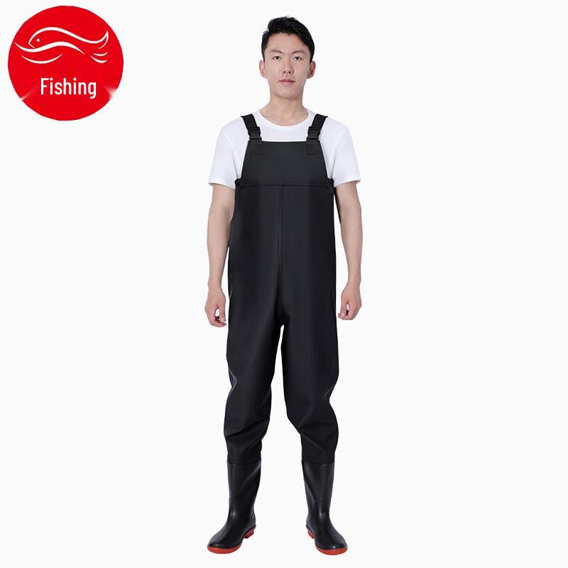 

Yududuo Half-Body Fishing Wading Pants with Integrated Boots 40