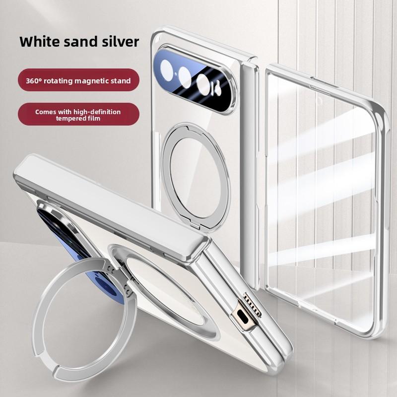 Für Xiaomi Mi 18 Fold Hülle Luxus-Beschichtung Magsafe Ringständer Magnetische Schutz-Rückseite Hülle für Xiaomi Mi 18Fold Schale