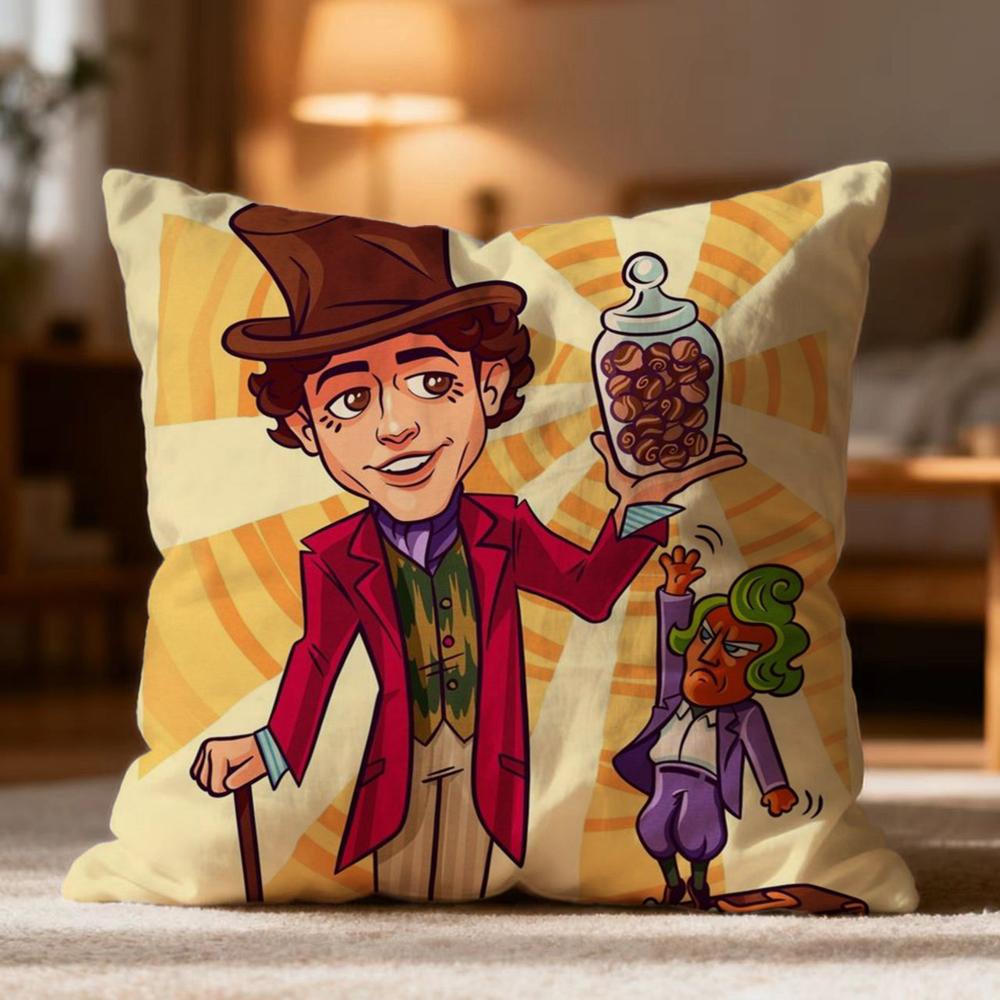 Hot WWonkaed Cushion Cover Soft Washable Pillow Case Multi-Scene for Couch Bed Travel Office Use