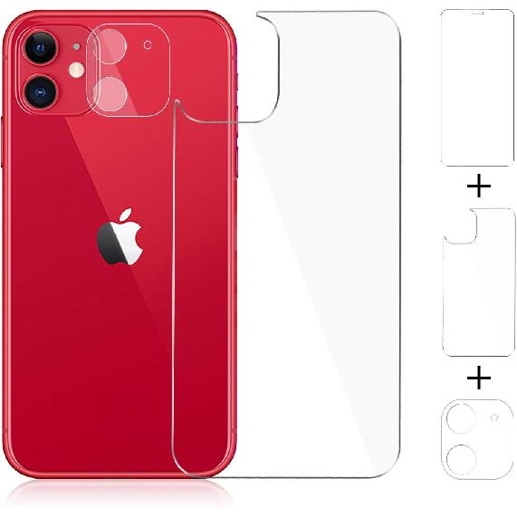 Beeyoka [3 Pack] Screen Protector for iPhone 11, iPhone 11 Camera Protector, iPhone 11 Front and Back Screen Protector Tempered Glass [Anti-Scratch]