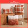 Pillowcase Only Luxurious Plush Gradient Orange Sheepskin Throw Pillow Cover Modern Minimalist
