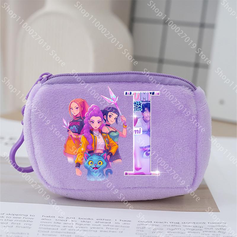 K Pop Lovci démonů Peněženka na mince pro Dětské dívky Roztomilá Přenosná peněženka Kreslené Anime Tištěný Dopis Kapsička na uložení karet Dětské dárky