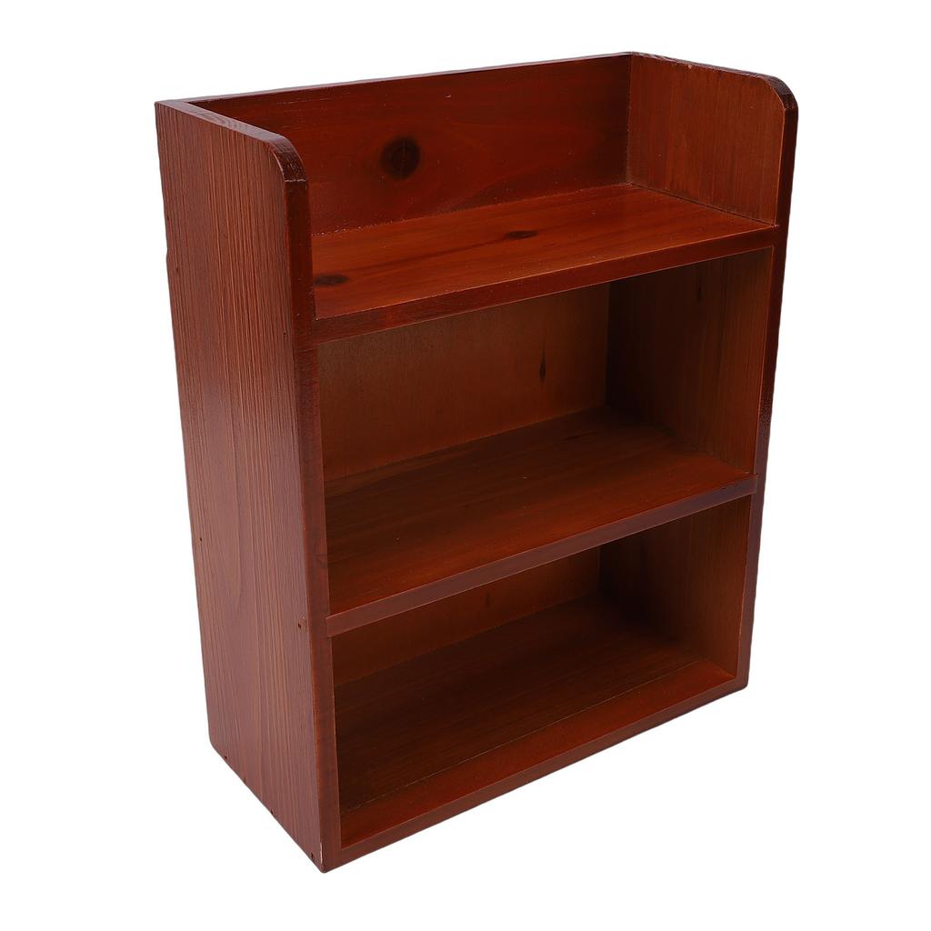 Meerlaags Houten Opbergrek Bureau Wandmontage Vintage Veelzijdig Houder voor Diverse Spullen voor Parfum Cosmetica