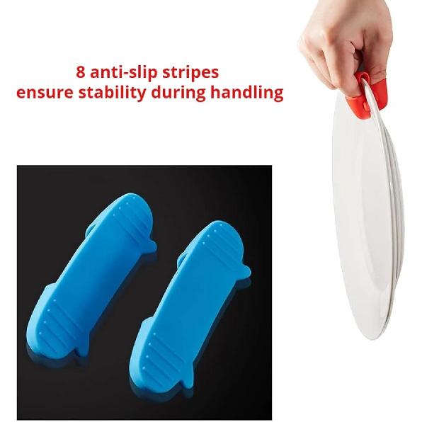 1 Pair Mini Silicone Finger Oven Mitts Heat Cold Dirty Hurt Resistant, Versatile Little Tool Such As Pot Holders, Finger Food Tongs, Coffee Filter