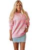 2025 Autumn Women's Casual Loose Long Sleeve Dopamine Print Sweater