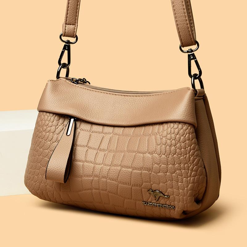 Bolsa, Bolsa Feminina, Nova Bolsa Crossbody, Bolsa de Ombro Feminina, Bolsa Mãe Feminina de Meia Idade, Vários Compartimentos