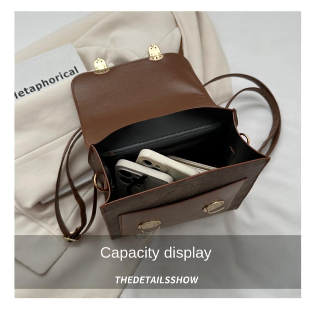 Double Usage Imitation Denim Backpack Preppy Style Shoulder Bag Tote Bag School Bag  Autumn