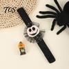 Lightweight Portable Wrist Accessories Stuffed Halloween Slap Bracelets for Kids, Plush Pumpkin Ghost Skull Cute Comfortable Wearable Party Gear Band
