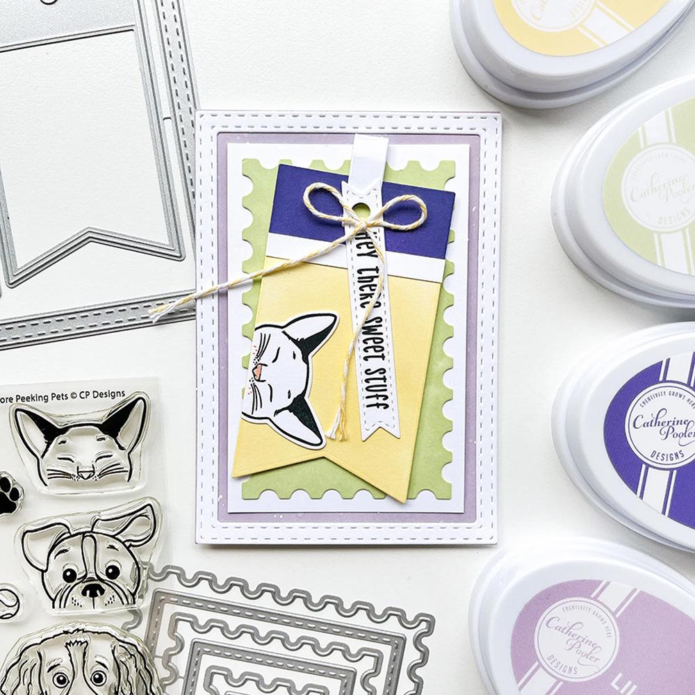 Transparent Silicone Dog Stamps for DIY Journaling - March 2025 Series (Model 7402)