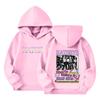 Kids Long Sleeve Loose Fit Pullover Hoodie with Letter Print Casual Sweatshirt for Boys and Girls