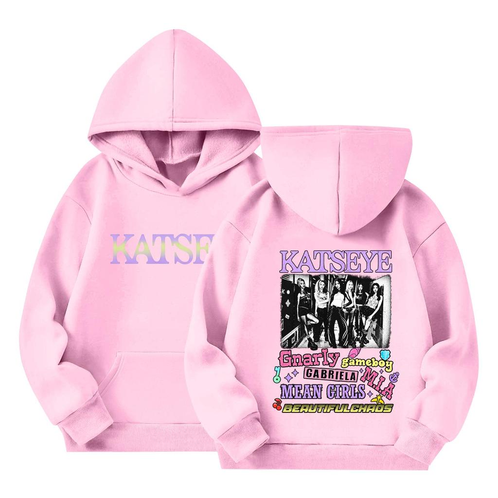 Kids Long Sleeve Loose Fit Pullover Hoodie with Letter Print Casual Sweatshirt for Boys and Girls