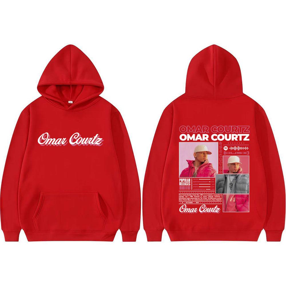 Rapper Omar Courtz Primera Musa 2025 Printed Sweatshirts Men Women Vintage 90s High Street Oversized Hoodie Casual Loose Hoodies