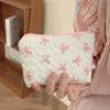 Cute Pink Bow Makeup Bag Mini Storage Case for Lipstick Card Sanitary Napkin Holder Women's Cosmetic Pouch