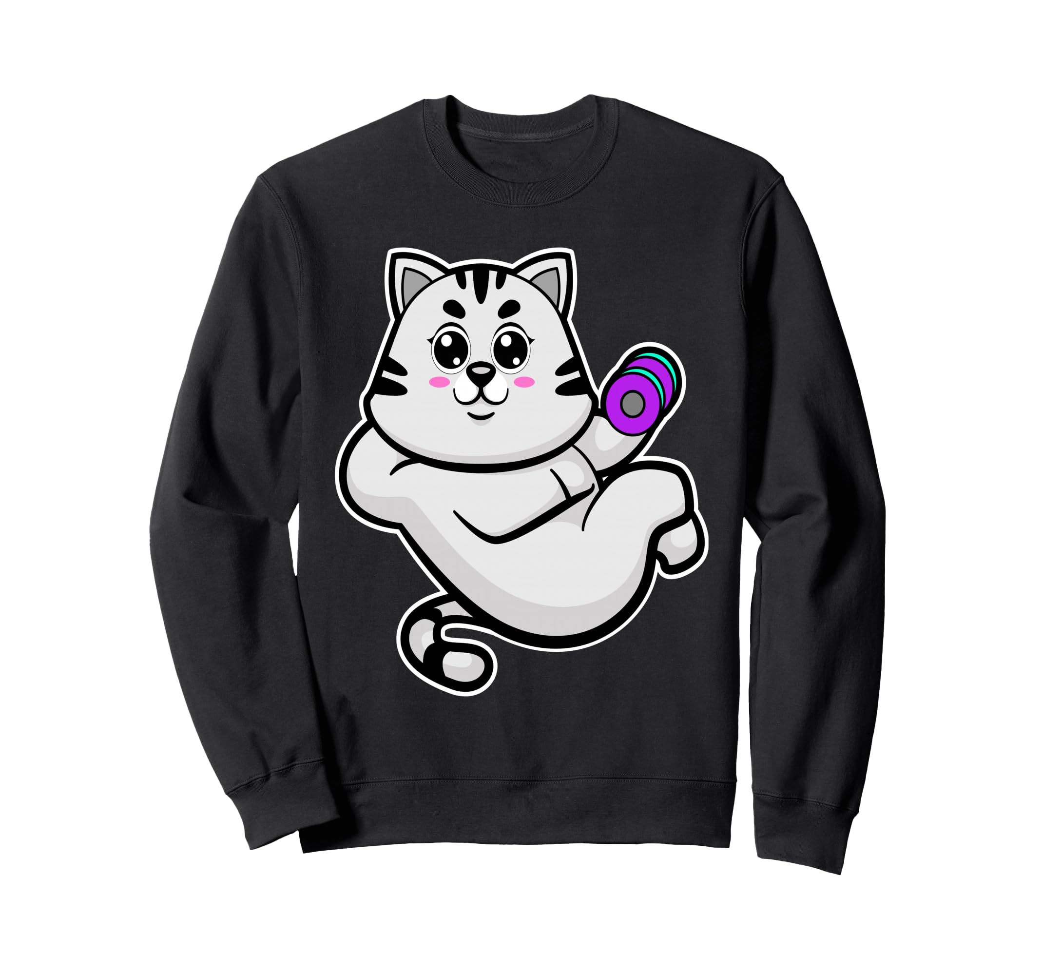 

кот бодибилдер гантеля бодибилдинг тренер