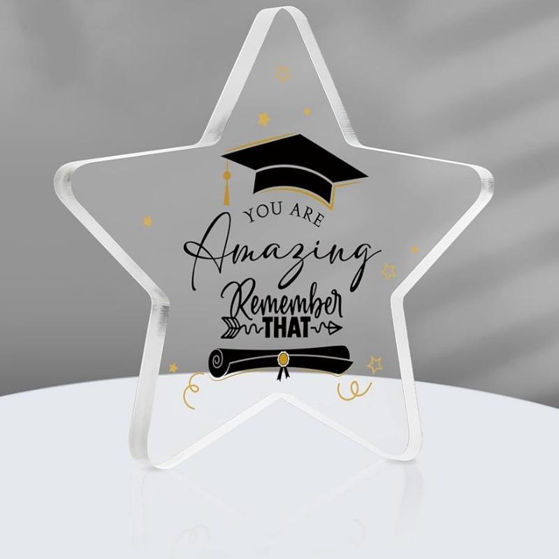 

Class of 2025 Star - Acrylic Graduation Centerpiece & Paperweight for All Graduates чистый