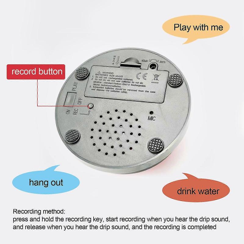 Pes Hlasový trenér Tlačítko pro komunikaci s mazlíčkem Hračka pro mazlíčka Bzučák 8*8cm