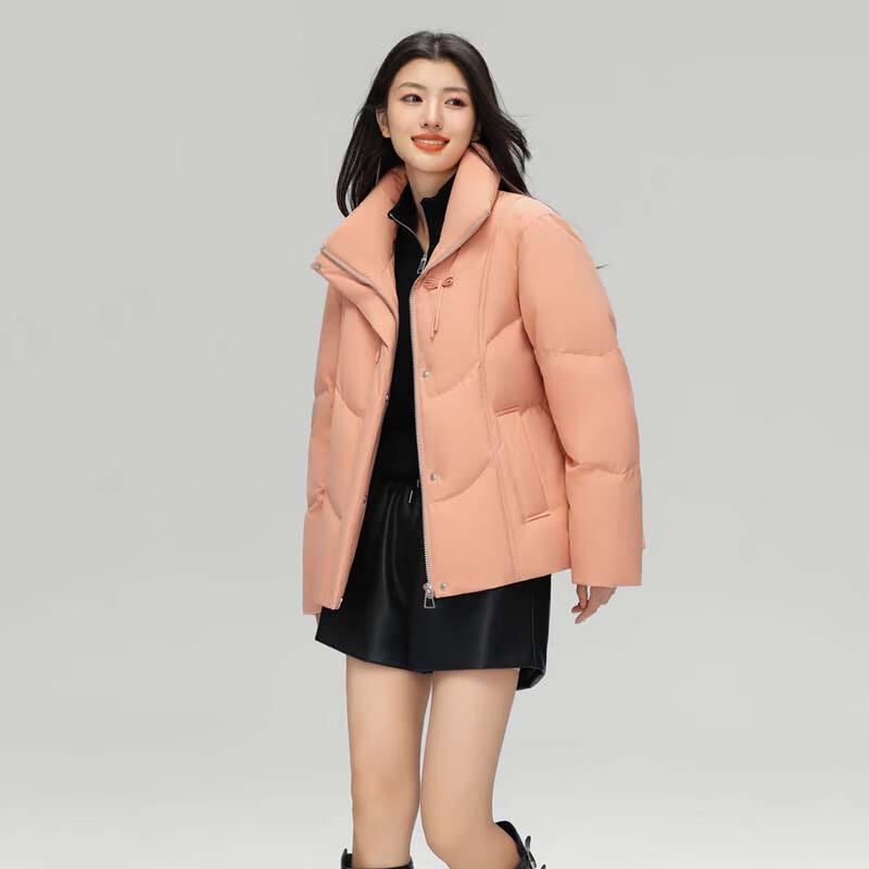 XueZhongFei Damen Herbst/Winter Kurze Stehkragen Daunenjacke X40144396F