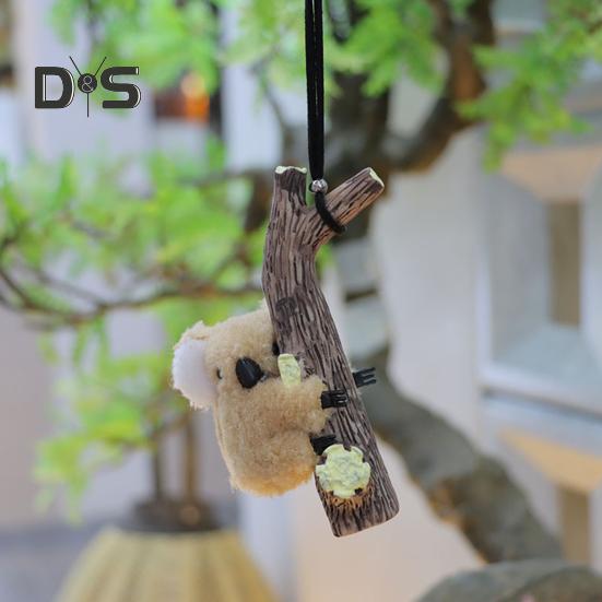 Zawieszka samochodowa Koala Żółw Panda Przytula Pniak Wisiorek Lusterko wsteczne Wystrój otworu wentylacyjnego Słodkie akcesoria do wnętrza samochodu