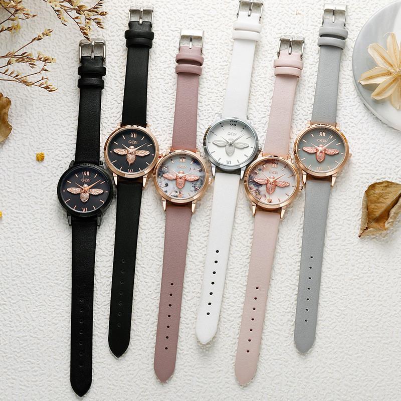 Gedi Rose Gold Ladies Watch With Quartz Movement And Water Resistance For Casual Wear