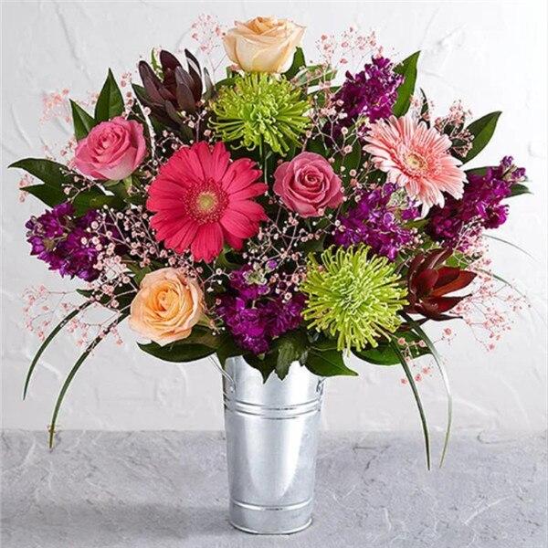 5D DIY Diamond Painting Flower Vase Cross Stitch Full Round Drill Diamond Embroidery Mosaic Picture of Rhinestones Decor Gift