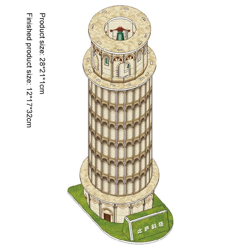 Big Size Children's 3D Paperboard Puzzle House Villa Castle Building Model for Kids Handmade DIY Assembly Puzzle Toys Gift