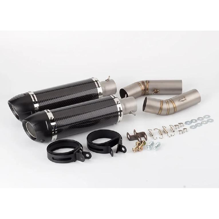 Motorcycle Exhaust muffler full System Slip On Middle Pipe Link 848 exhaust For Ducati 848 EVO 1098 1198 S/R 848 muffler 848 1098 1198