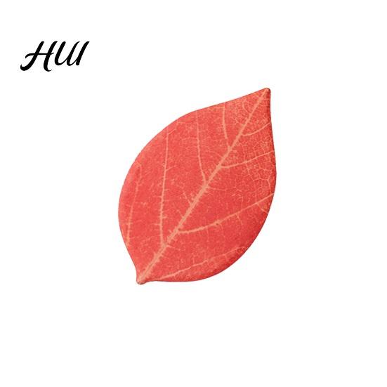 Creative Memo Pads Leaf-Shaped Sticky Notepads Removable Paper Sticker Durable Anti-Forgetting Reminder Note for Home Wall Photo DIY Decoration