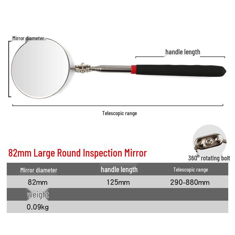 HD Telescopic Inspection Mirror - Universal Car Repair Reflector and Endoscope Rearview Tool