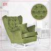 Gaja Wing Chair Rocking Scandinavian Family Meble Emerald Fern