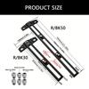 Multifunctional T Shaped Marking Gauges Positioning Ruler for Accurate Measurements in Carpentry and DIY Projects