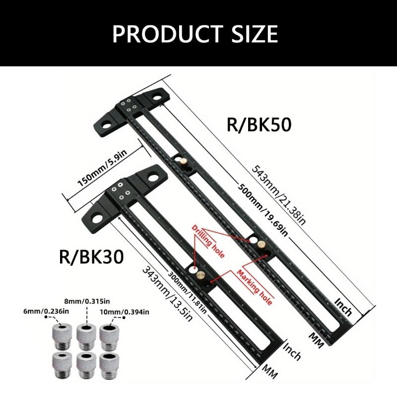 Multifunctional T Shaped Marking Gauges Positioning Ruler for Accurate Measurements in Carpentry and DIY Projects