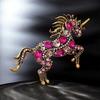 Horse Ornaments for Christmas Tree 2D Acrylic Sparkly Rhinestone Horse Hanging Ornament Gift for Women Girls Horse Lovers