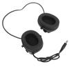 Shooting Headset Hunting Shooting Earmuffs with Microphone for Outdoor Activities Black