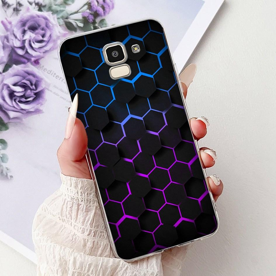 For Samsung Galaxy J6 2018 J600 SM-J600F Case Luxury Marble Dragon Soft Clear Silicone Phone Cover For Samsung J6 Plus J610 Capa