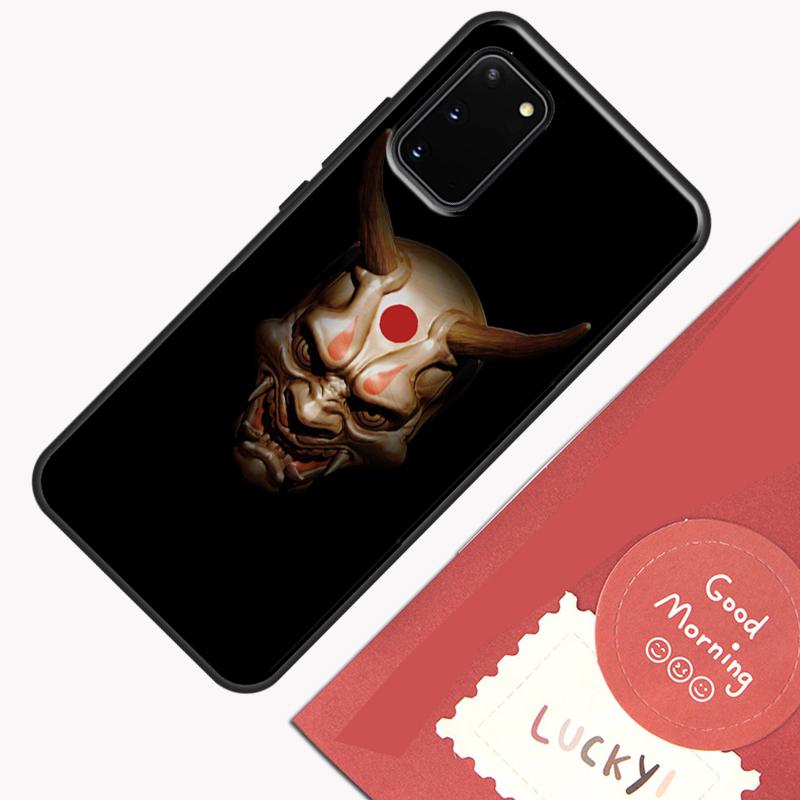 Japanese Oni Hannya Demon Mask Phone Case For Samsung Galaxy S26 S25 S24 S20 S21 S22 S23 Ultra S10 Plus S25 FE Cover Shell