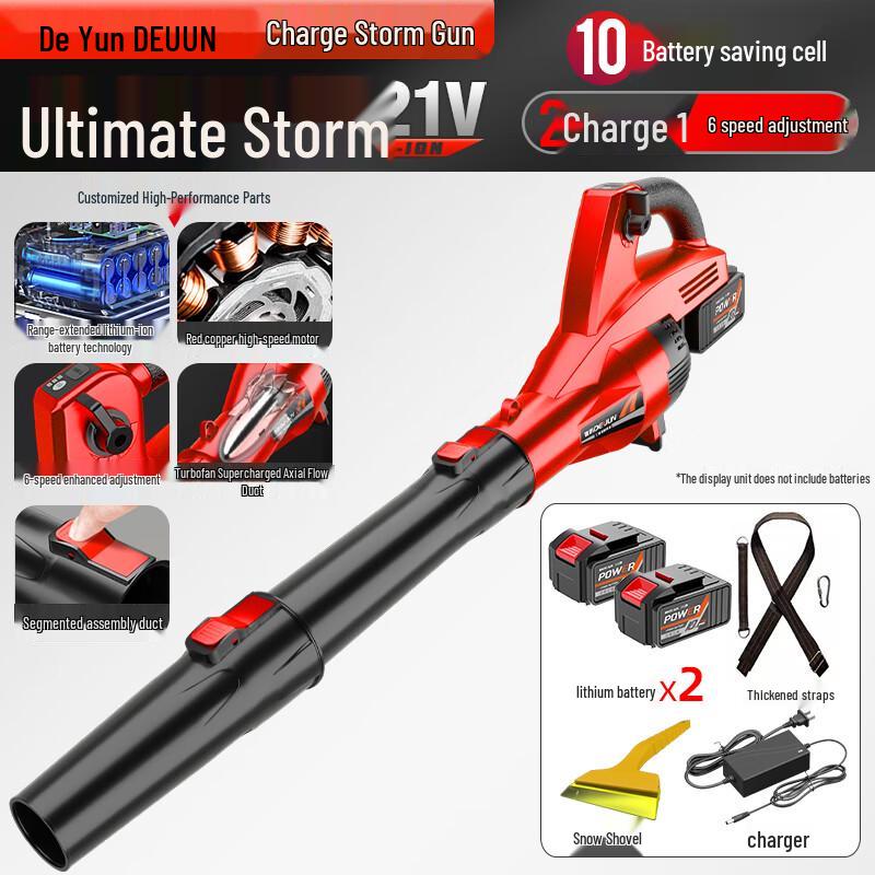 Deyun Cordless High-Power Industrial Blower CN plug (adapter included)