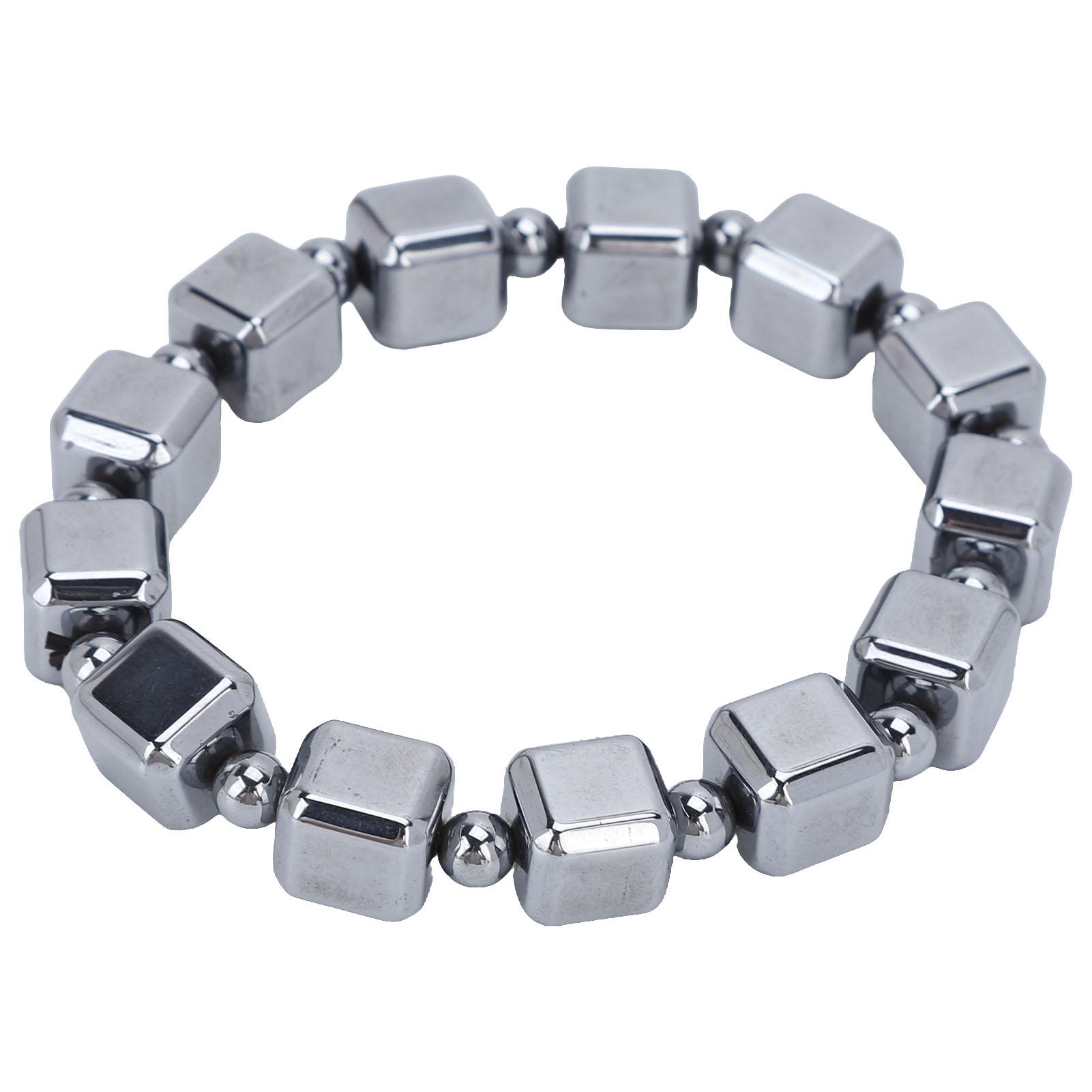 

0,4 дюйма Браслет з терагерцового каменю Прямокутні намистини Хороша теплопровідність Натуральний терагерцовий браслет