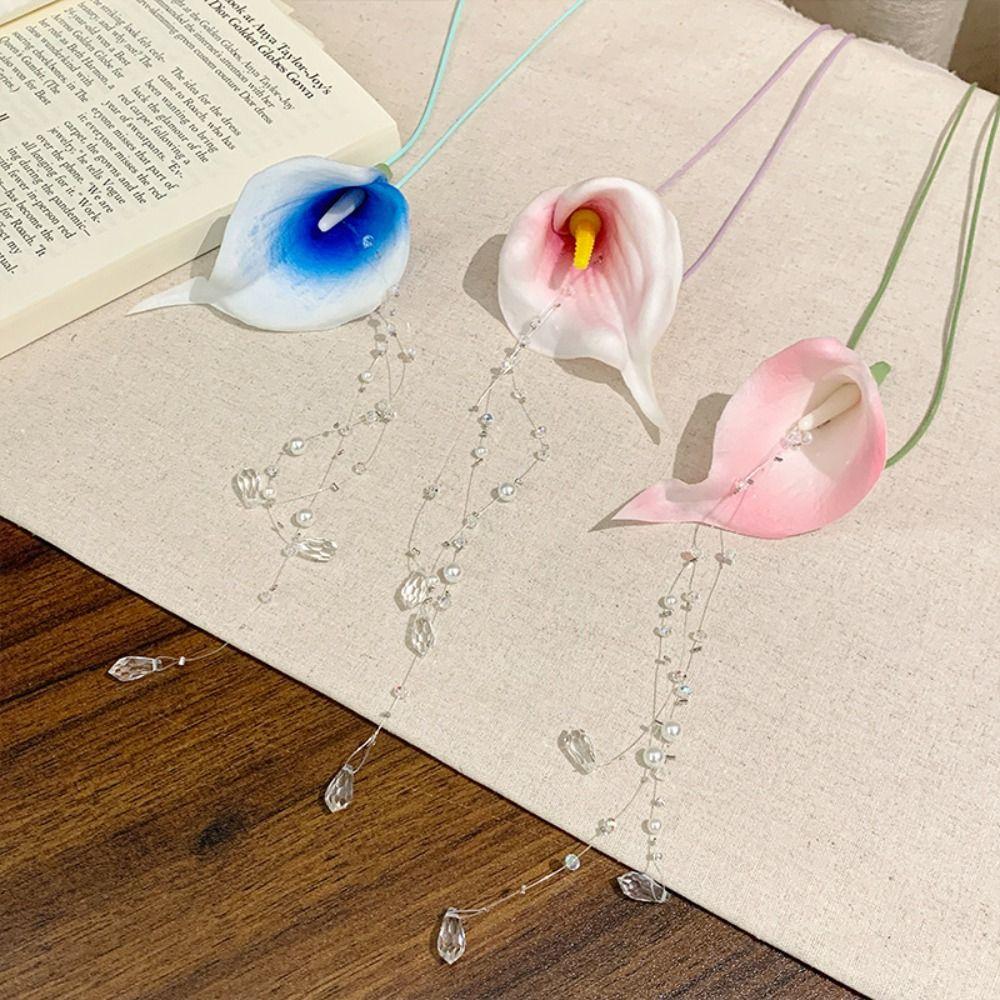 Exaggerated Flower Choker Lace Up Floral Clavicle Chain Romantic Flower Necklace  Lady