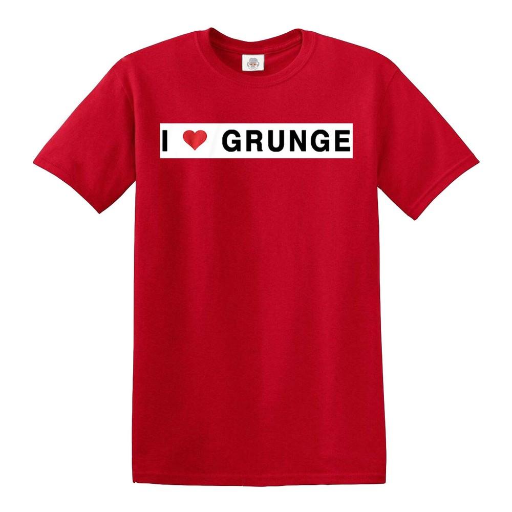 I love grunge tshirt 100 cotton mens s to 5xl top tee