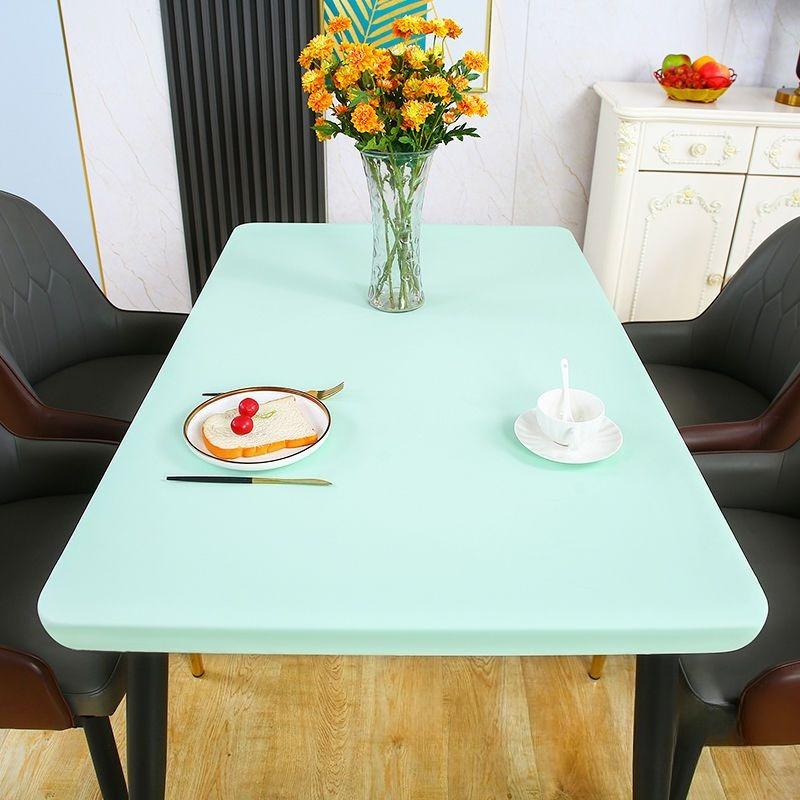 

Однотонная имитация овчины Утолщенная всеохватывающая скатерть Водонепроницаемая Маслостойкая Моющаяся Термостойкая Накладка для защиты стола 50x50cm table use