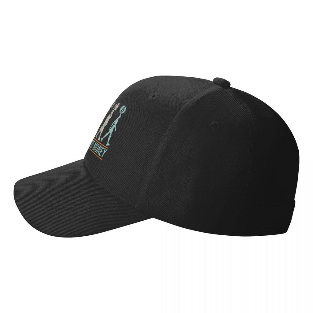 Classic Evolution Of Money Bitcoin Baseball Cap Unisex Women Breathable BTC Crypto Coins Dad Hat Sun Protection