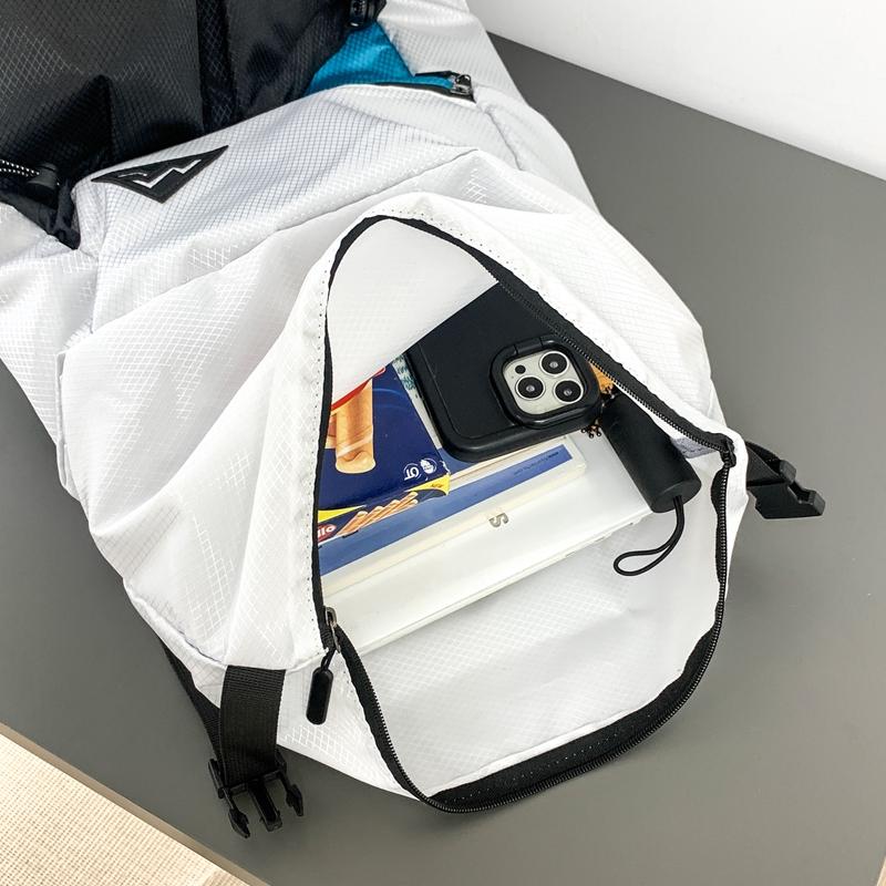 Color Block Backpack Travel Sports Mountaineering Luggage Bag Computer Bag Large Capacity Student Schoolbag