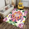 Floral Pattern Living Room Carpet with Vibrant Colors and Exotic Style Suitable for Use As an Anti-slip for Living Room Bedroom Sofas