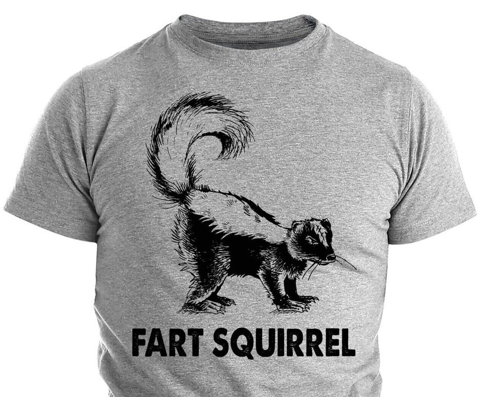Fart Squirrel Meme Funny Skunk T Shirt Sarcastic Fart Humor Camping Shirt